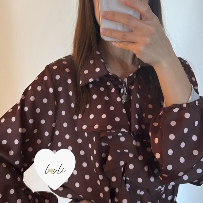 Camicia Pois๐ค cioccolato