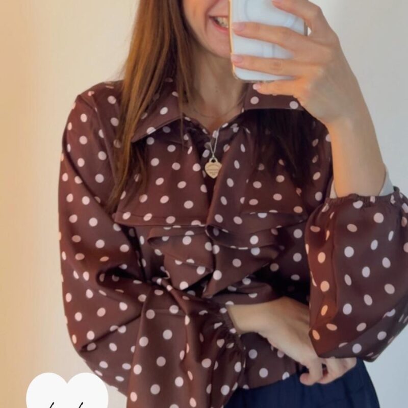 Camicia Pois๐ค cioccolato