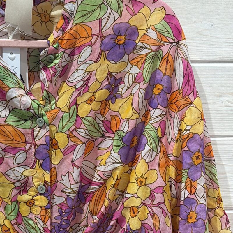 Camicia flora misto seta🤍